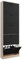 CASABEL Meuble de Rangement à Chaussure 15 Paires - Grande Capacité pour Entrée - L60xP17xH180 cm - Portes Noires Cadre Bois Clair
