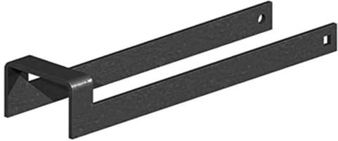 Throw Over Loop Gate Latch 12 Heavy Duty Black 2 Wide Equestrian Heavy Duty Throwover for Horse Stables, Barn Gates, and Fences