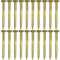 cyclingcolors 20x clavo de latón dorado cabeza redonda punta para muebles mesa silla vintage 1,8x35mm