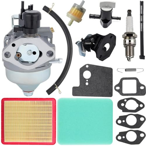 ZAMDOE 16100-Z0Y-M42 Carburetor Kit for Honda GC190 GCV190A GV190LA Engine HRX217 K1 K2 K3 K4 K5 Lawn Mower Engines Replace 16100-Z0Y-813 16100-Z0Y-812, with Air Filter
