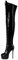 Meinabsatz Stivale da donna con tacco alto al ginocchio, con tacco a spillo sexy, Nero , 36 EU