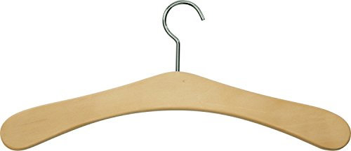 Zeller 17109 Garderobenbügel, ca. 45 cm, natur, 3er Set, Sonstige, 40 x 40 cm