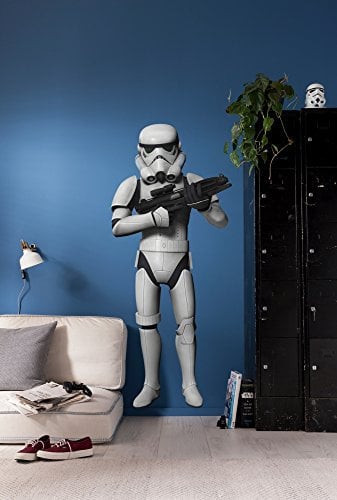 Komar Star Wars Deco-Sticker STORMTROOPER | 100 x 70 cm | Wandtattoo, Wandsticker, Wandaufkleber, Wandbild, Sturmtruppler, Imperium, Kinderzimmer | 14722h, Weiß/Schwarz