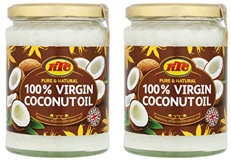 KTC - Huile de noix de coco 100 % vierge - pressée à froid - 2 pots de 500 g