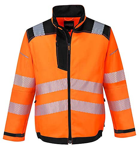 Portwest PW3 Warnschutzjacke, Größe: S, Farbe: Orange/Schwarz, T500OBRS
