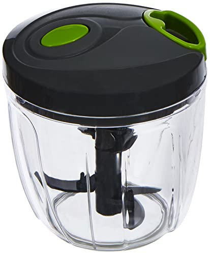 Nerthus FIH 406 Picadora Manual XL, Cuchillas de Acero Inoxidable, Picadora de Alimentos para Picar Verduras,Carne,Hierbas,Cebolla,Ajo,Ensalada