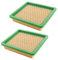 AISEN 2 Stück Luftfilter für Rasenmäher Brast BRB-RM-5201, Rotenbach RM1 20 BAE Classic