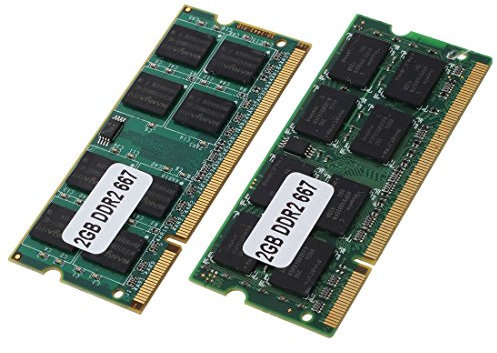 Dasing 2X 2GB DDR2 PC2-5300 RAM SODIMM Memoria 667MHz Notebook a 200-pin
