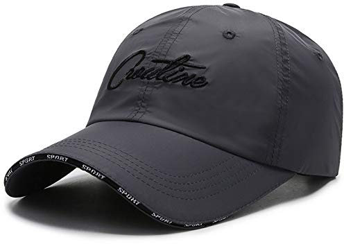 CLAPE Cappy Breathable Ultralight Running Hat for Sport Schnelltrocknend wasserdichte Basecap Baseballmütze UPF50+ Laufmütze Polo Trucker Cap (CP14-Dark Gray)