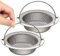 Sandiy 2er-Pack Abflusssieb Edelstahl Küche Waschbecken Spüle Sieb 11 cm mit Griff, Hochdichte 1mm Löcher, 47.7g Verdickte Wand