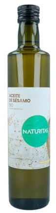 Aceite de Sésamo bio 500 ml Naturitas Essentials | Primera presión en frío | Sabor intenso y aromático | Sin conservantes