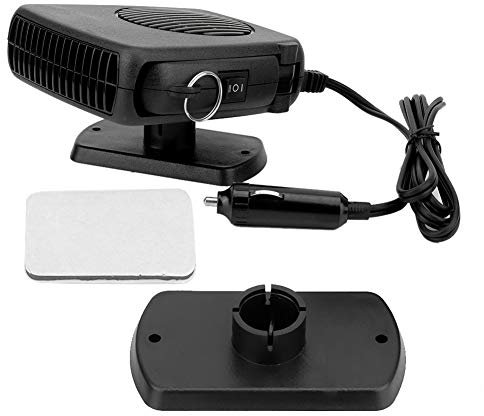 Chauffage de Voiture 12V Dégivrage de Refroidissement Intégré au Radiateur électrique Portatif Automatique Conception Conviviale Poignées de Machine Doubles Interrupteurs Chaud et Froid