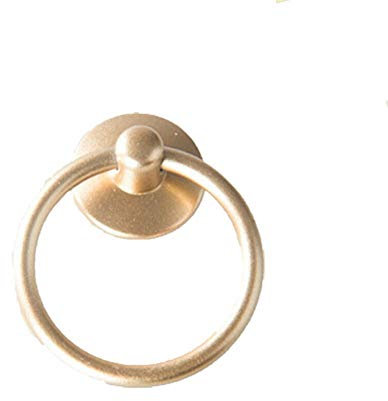 1 x Türklopfer aus Holz, matt, goldfarben, für Möbel, Schränke, Möbel, Schränke