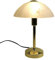Glas-Tisch-Leuchte-Lampe MISCHA Messing, Murano-Glass stil H: 30cm D: 22cm, E14, Wonhzimmer-Nachttisch-Fensterbank-Kommode-Leuchte-Lampe (Messing)