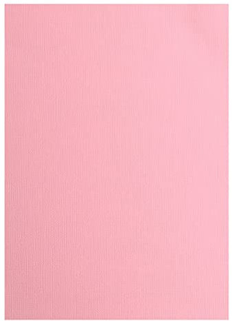 vaessen creative Florence Papier Cartonné, Rose, 216g, 10 Feuilles, Surface Texturée, pour Peindre, Scrapbooking et plus, DIN A4