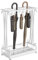 AcornFort U-2 Porte-Parapluie rectangulaire en métal 21 Trous avec 24 Crochets et Plateau Anti-Fuite d'eau de Pluie 70 x 50 x 24 cm (White)