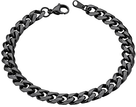 ChainsHouse gold Armband Herren Armskette 9MM herren Armschmuck 19cm lang Armskette für Damen und Herren