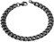 ChainsHouse Black Cuban Link Bracelet Mens Wrist Chain Bracelets Stainless Steel Curb Chains Motorcycle Hip Hop Miami Jewellery 9mm 19cm