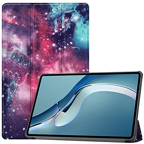 Lobwerk Étui de Protection Fin pour Tablette Huawei MatePad Pro 2021 12.6 avec Fonction Support et Fonction Veille Automatique