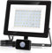 Aigostar 50W Foco LED con Sensor Movimiento,4500LM Super Brillo Focos LED Exterior IP65 Impermeable,4000K Blanco Natural Proyector Led Exterior,Perfectas para Jardín,Garaje,Patio,etc.