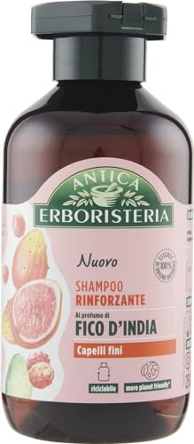 Antica Erboristeria - Shampoo Rinforzante al Fico D'India per Capelli Fini, Formula Vegan senza Siliconi e Coloranti - 250ml