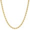 Source 20 inch T-bar Necklace with 18ct Gold plated 2mm thick Rope Chain