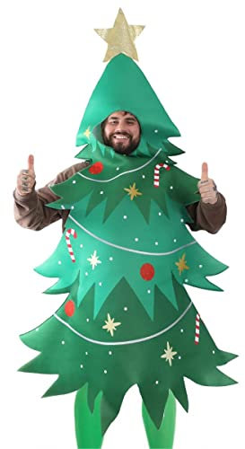 Disfraz de Árbol de Navidad Unisex para Adultos - Festivo y Divertido, Talla Única