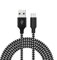 Mr. Gadget's Solutions® USB A Male to Micro USB Cable, 10ft (3m) Nylon Braided Phone Charger Cord Compatible with Galaxy S7 Edge S6 S5, Android Phones, Fire Stick, Chromecast – Black/white