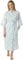 iTRONiK NEW Ladies Floral Poly Cotton Nightdress Floral Dressing Gown Robes Wrap Size 10-30 Plus Size Pink Lilac or Blue (Blue, 10-12)