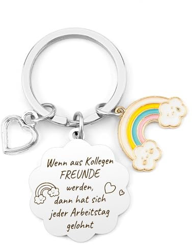 Abschiedsgeschenk Kollegen, Geschenke für Kollegen, Kleine Weihnachtsgeschenke für Kollegen, Schlüsselanhänger Kollegen, Danke Dankeschön Rente Geburtstag Neujahrsgeschenke Ostergeschenke für Kollegen