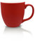 Mahlwerck Jumbotasse, große Kaffeetasse oder Teetasse aus Porzellan, Kaffee Mug mit matter Oberfläche, ca. 400 ml, brilliant red