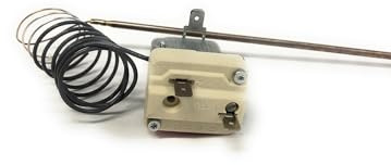 ensipart Thermostat für Pizzaofen kompatibel wie/Ersatz mit EGO 55.19082.805 Backofenthermostat 1-polig für Plancha-Grills, Pizzaöfen etc. 85-450°C