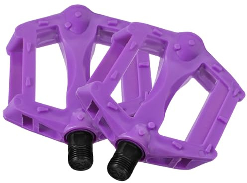 WHAMVOX 1 Paar Mountainbike-Pedale Lila Speichenperlen Junge Faltpedale Flache Straße Fahrradgriffe Übungspedal Fahrradpedalaustausch Putple Fahrrad Violett Kunststoff