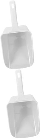 ABOOFAN 2 Pièces pelle à glace cuillère à glace plate cuillère à farine de cuisine scoop Cuillère pour aliments Cuillère d'emballage pelles à glace porte-glaçons abdos blanche Réutilisable