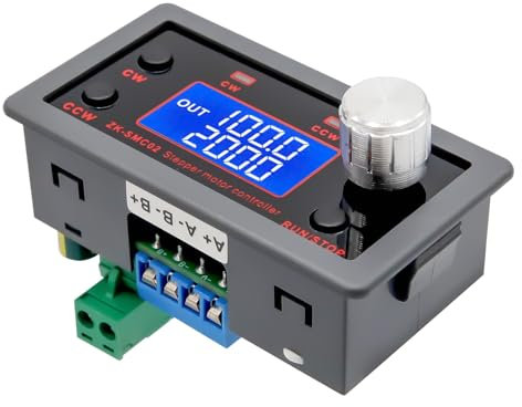 Schrittmotor Treiber für NEMA 17 Binghe SMC02 Schrittmotor Treiber Controller Stepper Motor mit Display Vorwärts/Rückwärts Schrittmotor Treibersteuerung PLC Serielle Kommunikation für NEMA 17 23 Moto