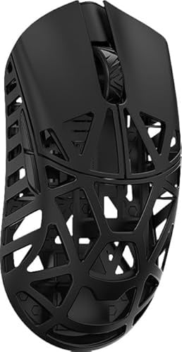 WLMOUSE Beast X Pro Ultra-Light 39g Magnesium Gaming Mouse, PAW3950 HS Sensor, 8K Polling Rate, 30000 DPI,OM & TTC Switches, Customizable Side Panels.(Black(OM Switch-Side Slits))