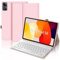 WAVATA Funda con Teclado para Xiaomi Redmi Pad SE 2023, Desmontable Español Ñ Teclado con Funda Protectora para Redmi Pad SE 11 2023, Rosa