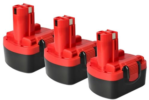 vhbw 3x batteria compatibile con Bosch ART 26 utensile elettrico (3000 mAh, NiMH, 14,4 V)