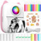 CYJJYZ Mini Impresora para Movil, Impresora Termica Fotográficas, Impresora Mini Portátil Inalámbrico Compatible con iOS y Android para Fotos Nota (Rosa)