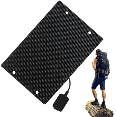 Solar Panel Ladegerät - Tragbare Solar Bank für Camping Outdoor Reisen | Faltbares Ladegerät für Smartphone, Tablet, GPS-Einheit, USB Akku-Pack von emer