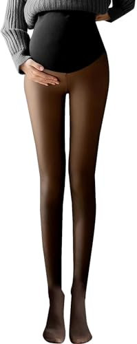 Generisch Collants résille dentelle collants de maternité chauds opaques solides leggings de grossesse collants thermiques leggings pour femmes enceintes lingerie jarretelles dentelle, Noir , taille