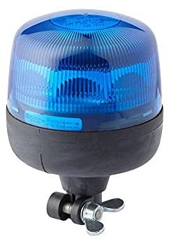 HELLA 2RL 010 979-111 LED Rundumleuchte - RotaLED - 12/24V - blau - Rohrstutzen, flexibel - - für Feuerwehr - Polizei - Rettungswagen