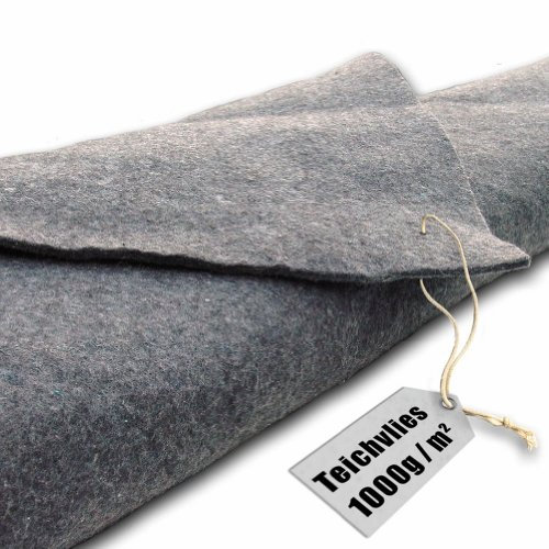 Teichvlies 1000g /qm - 35qm in 1m Breite