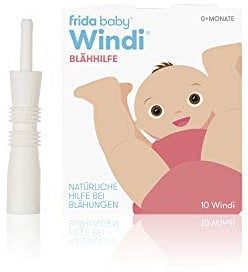 Fridababy Windi Blähhilfe für Babys ab 0 Monaten, 10 Stück, Einweg-Katheter, Natürliche Hilfe bei Blähungen, 20437