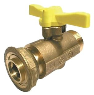 Robinet de compteur à tournant sphérique pour compteur G4 BD2084 diamètre : 6/20 réf. 22054220