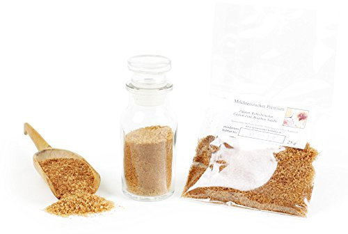 Milchreis Gewürz, Brauner Milchreiszucker, Gewürzzucker mit Ceylon Zimt & Bourbon Vanille Premium-Qualität, Gourmet Gewürz, glutenfrei, 25g