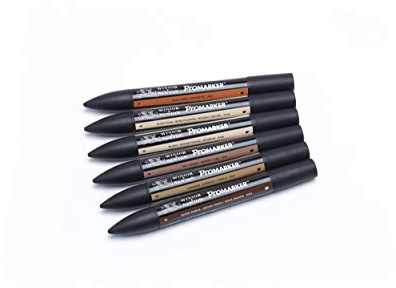 Winsor & Newton ProMarker - Set of 6 - Skin Tones - Set 2