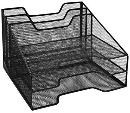 Osco WMFO-BLK Wire Mesh File Organiser - Black