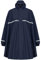 HOCK Regenponcho mit Reissverschluss und Ärmeln - Fahrradponcho wasserdicht & atmungsaktiv - Mit Kapuze und Reflektoren - Herren Damen Regenschutz - Hochwertige Regenbekleidung (blau, L-)