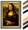 Bild mit Rahmen - Leonardo da Vinci Mona Lisa 40x50 cm - Gerahmtes Leinwandbild Alte Meister - Antiker Rahmen Gold Barock, Klassisch